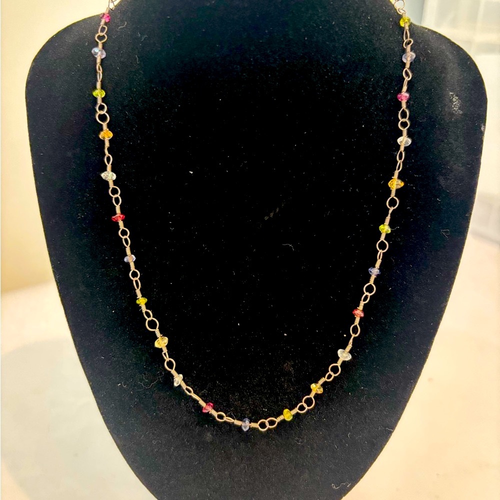 Vintage Multicolor Stone Necklace
